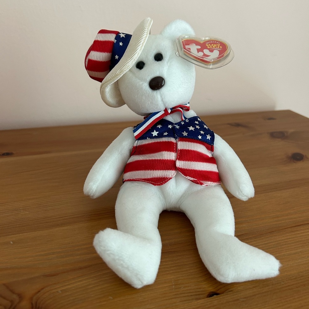 Ty Beanie Babies, “Sam” the Bear